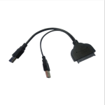 USB2.0 &USB3.0 to SATA 6Gbps Cable Black