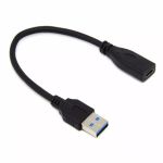 USB-C 3.1 Female to USB 3.0 Male Cable Black