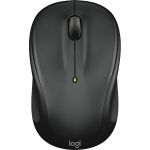 Logitech M325S Wireless Mouse - Optical - Wireless - 32.81 ft - Radio Frequency - 2.40 GHz - Black - USB - 1000 dpi - 4 Way Scroll - 5 Button(s) - Small Hand/Palm Size - Symmetrical - 1