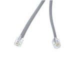 C2G 09598 7ft RJ12 6P6C Straight Modular Cable RJ-12 Male - RJ-12 Male - Silver