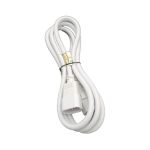 MC M05-113EULW 6' AC Power Extension Cord C13 to C14 18 AWG 250V/10A White
