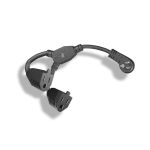 MC M05-113YLPA 14in Low Profile Flat 1-to-2 Y Power Cord Splitter