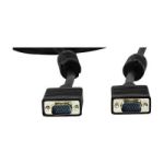 Rocstor Y10C122-B1 SVGA 15-Pin Male to Male Cable 10' Black