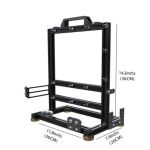 Aluminum Open Frame Case Support ATX/M-ATX Mainboard Black