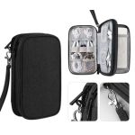 Electronic Travel Cable Organizer Bag 7.8*4.5*2.4inch Black