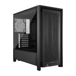 Corsair CC-9011290-WW FRAME 4000D Modular Mid-Tower Case Tempered Glass USB-C 3.1 USB 3.0 Audio/Mic Jack  Black