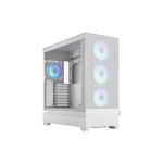 Fractal Design FD-C-POR1X-01 Pop XL Air RBG WhiteHigh Airflow Clear Tempered Glass EATX Full Tower Case