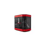 HYTE CS-HYTE-Y60-BR Y60 Mid-Tower Case Red PCIe 4.0 x16 Riser Cable Included 2x USB-A 1x USB-C 1x 3.5mm Audio
