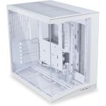LIAN LI O11D MINI V2 Compact ATX Mid-Tower Airflow Computer Case White - Panoramic View Fully Ventilated Airflow Adjustable I/O
