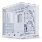 LIAN LI O11D MINI V2 Flow Compact ATX Mid-Tower Airflow Computer Case White - Panoramic View High-Performance Airflow