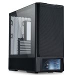 Lian-Li LANCOOL 207 DIGITAL Black Mid-Tower Case w/Integrated LCD Screen Mesh-Centric Panels ATX Mid Tower Computer Case
