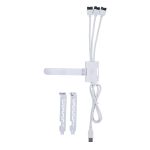 Lian-Li PW-U2TPAW USB2.0 1 to 3 PORT (TYPE A MALE PORT) White