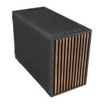 Lian-Li B4X-WD B4-mATX Wood Compact SFF ComputerCase Walnut Wood Pre-installed 2 x 120mm Fans Rotating AC Inlet2x USB-A 3.0 1x USB-C 3.2 1x Audio Black