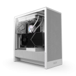 NZXT CC-H52FW-01 H5 Flow 2024 Mid-Tower Case White - Perforated Front Panel - Tempered Glass Side Panel