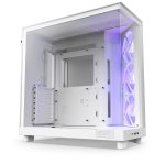 NZXT CC-H61FW-R1 H6 FLOW RGB Compact Dual-ChamberMid-Tower Airflow Case 2x USB-A 3.2 Gen 1 1x USB-C 3.2 Gen 2 1x Audio