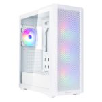 Silverstone SST-FA515X-WG FARA 515X Tempered Glass ATX White Mid Tower Case No PSU