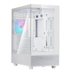 Silverstone Lucid 04 Panoramic Micro-ATX Chassis with a Striking 270deg Field of View - White