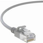 Cat6a SLIM UTP 30AWG Cable 2ft Grey