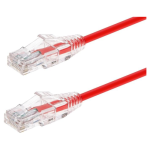 CAT6A UTP 28AWG PVC 1FT Red