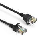 Cat6a SLIM UTP 30AWG Cable 0.5ft  Black