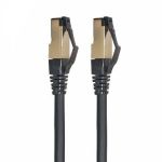 Cat8 S/FTP 1.5ft Black Dual Shielded RJ45 Ethernet Cable
