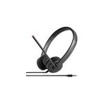 Lenovo Stereo Analog Headset - Stereo - Mini-phone (3.5mm) - Wired - Over-the-head - Binaural - Circumaural - Black