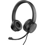 CODi Noise-Cancelling USB-A Headset w/ Boom Microphone - Stereo - USB Type A - Wired - Over-the-head - Binaural - Ear-cup - 5 ft Cable - Noise Cancelling - Black