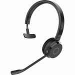 Jabra Evolve 65 TE Headset - Mono - Wireless - Bluetooth - 100 ft - 20 Hz to 20 kHz - Over-the-head  On-ear - Monaural - Supra-aural - Electret Condenser  Uni-directional Microphone - B