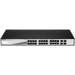 D-Link 28 Port PoE Gigabit Smart Switch Including 4 Combo SFP Ports - 24 Ports - Manageable - Gigabit Ethernet - 10/100/1000Base-T  1000Base-X - 2 Layer Supported - 4 SFP Slots - Twiste