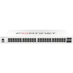 Fortinet FortiSwitch FS-148F Ethernet Switch - 48 Ports - Manageable - Gigabit Ethernet  10 Gigabit Ethernet - 10/100/1000Base-T  10GBase-X - 2 Layer Supported - Modular - 57 W Power Co