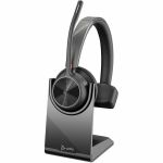 Poly Voyager 4310 Microsoft Teams Certified Headset + BT700 Dongle + Charging Stand - Microsoft Teams Certification - Google Assistant  Siri - Mono - USB Type A - Wired/Wireless - Bluet