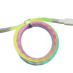 RGB Type C PD100W Fast Charging Cable 3ft White