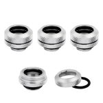 Corsair CX-9052007-WW Hydro X Series XF Hardline14mm OD Fitting Four Pack Chrome