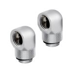 Corsair CX-9055008-WW Hydro X Series 90deg Rotary Adapter Twin Pack Chrome