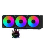 Lian-Li HS2LCD36RB Hydroshift II 360 CL RGB Liquid CPU Cooler 360mm AIO 3X 120 RGB Fans 2.1in IPS LCD Screen Black