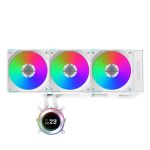Lian-Li HS2LCD36RW Hydroshift II 360 CL RGB Liquid CPU Cooler 360mm AIO 3X 120 RGB Fans 2.1in IPS LCD Screen White