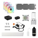 Corsair CX-9070017-WW Hydro X Series iCUE LINKXH405i RGB Custom Cooling Kit White