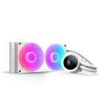 NZXT RL-KR240-W2 Kraken Plus RGB 240mm Radiator CPU Liquid Cooler (1x F240 RGB Core single-frame fan) with 1.54in Square LCD White