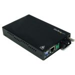 StarTech.com 10/100 Mbps Single Mode Fiber Media Converter SC 30 km - Convert and extend a 10/100 Mbps Ethernet connection up to 18.6 miles/30km over Single Mode SC fiber - fiber conver