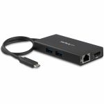 StarTech.com USB-C Multiport Adapter - USB-C Travel Dock w/ 4K HDMI - 60W PD Pass-Through  GbE  2x USB-A - Mini USB Type-C Docking Station - USB-C travel dock w/ 4K 30Hz HDMI video disp