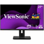 ViewSonic VG2748A-2K 27 Inch IPS QHD Ergonomic Monitor with Ambient Light Sensor  Auto Screen Dimmer  Screen Privacy Alert  USB HUB  DisplayPort  HDMI  and VGA for Home and Office - 27i