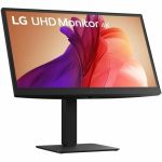 LG 27BA45U-B 27in Class LCD Monitor - Black - TAA Compliant - 27in Viewable - In-plane Switching (IPS) Technology - 300 Nit - 5 ms - Swivel  Height  Pivot  Tilt - HDMI - DisplayPort - V