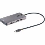 StarTech.com USB C Multiport Adapter  Dual HDMI  4K 60Hz  2x 5Gbps USB-A Hub  100W Power Delivery  GbE  SD/MicroSD  USB C Mini Dock - USB C Multiport Adapter w/dual 4K60Hz HDMI 2.0b HDR