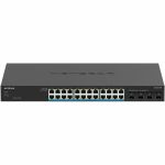 Netgear 24-Port Multi-Gigabit (2.5G) Ethernet Ultra60 PoE++ Smart Switch with 4 SFP+ Ports - 24 Ports - Manageable - 10 Gigabit Ethernet - 2.5GBase-T  10GBase-X - 4 Layer Supported - Mo