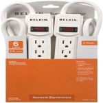 Belkin F5C048-2 6-Outlets Surge Suppressor 2ft