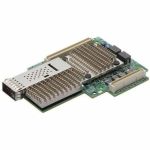 Broadcom M1100G16 100Gigabit Ethernet Card - PCI Express 4.0 x16 - 100 Gbit/s Data Transfer Rate - Optical Fiber - OCP Bracket Height - 100GBase-X - QSFP28 - Plug-in Card