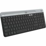 Logitech K585 Multi-Device Slim Wireless Keyboard  Built-in Cradle for device  Bluetooth/Receiver  Easy Switch  Graphite - Wireless Connectivity - Bluetooth/RF - Windows 10  Windows 11