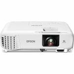 Epson PowerLite E24 3LCD Projector - 16:10 - Ceiling Mountable - White - 1024 x 768 - Front  Rear  Ceiling - 720p - 6000 Hour Normal Mode - 12000 Hour Economy Mode - XGA - 15000:1 - 360