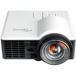 Optoma ML1050STi 3D Ready Short Throw DLP Projector - 16:10 - White - Front - 1080i - 20000 Hour Normal Mode - 20000:1 - 535 lm - HDMI - USB - Business  Meeting  Presentation  Home  Dig