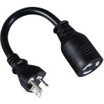 Tripp Lite P044-06I 6-in Heavy-Duty Power Adapter Cord - 20A 12AWG (NEMA-L5-20R to NEMA-5-20P)